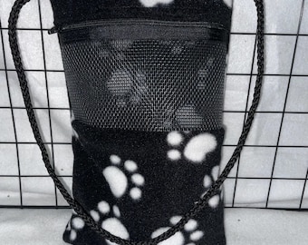 Ready to Ship/Paw Print Fleece Sugar Glider Bonding Pouch | Sugar Glider Accessories