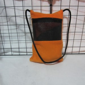 Ready to Ship/ Neon Orange Fleece - Sugar Glider Bonding Pouch, Sugar Glider Accessories