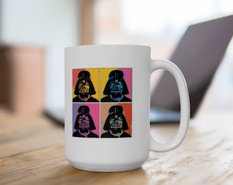 Darth Vader Pop Art Mug Ceramic Mug | Star Wars Inspired SciFi Coffee Cup