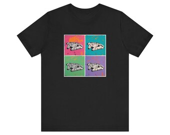 Pop Art Millennium Falcon T-Shirt: Star Wars Graphic Tee