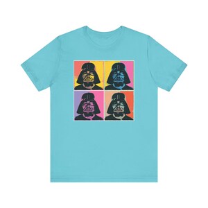 Darth Vader Pop Art Shirt  Star Wars Dark Side Tee  Retro Sci-Fi Graphic T-Shirt  Fan Art Gift for Him or Her