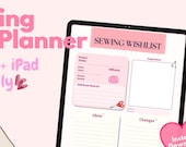 Sewing Wishlist Planner Printable PDF | 1 Page Sewing Project Planner |  Sewing Organizer | iPad Digital Planner