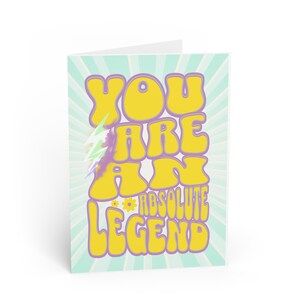 Levendige wenskaarten voor legendes - perfect voor feesten, verjaardagen, bedankjes of gewoon omdat - leuk en speels ontwerp