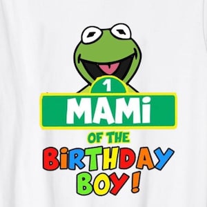 Personalized Frog Birthday PNG for Boys or Girls | Custom Name Digital File | Street Family Matching | Street Characters | Digital Download