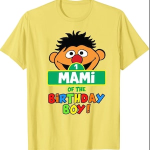 Personalized Sesame Ernie Birthday PNG for Boys or Girls | Custom Name Digital File | Street Family Matching | Street Characters