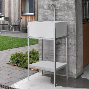Sink, outdoor kitchen, outdoor kitchen, garden furniture, concrete sink, garden kitchen