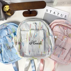 Personalized Toddler Backpack,Embroidered  Kids Backpack,Preschool Book Bag,Backpack For Kids,Boys Girls Bag,Back to School Gifts