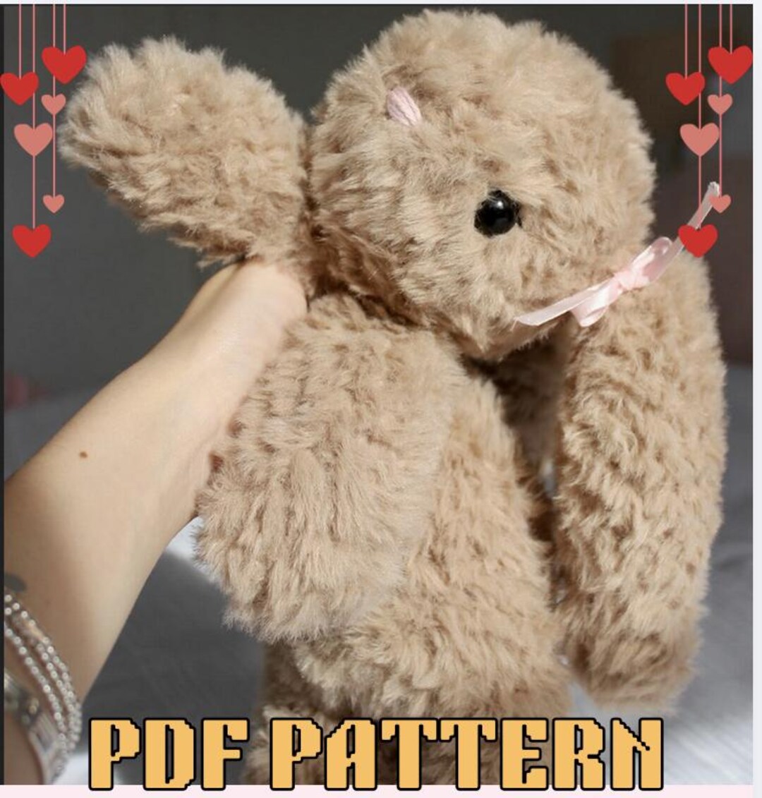 Crochet Floppy Bunny PDF Pattern | Long-eared Plush Bunny Amigurumi ...