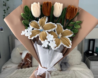 Limpador de cachimbo artesanal - Buquês de flores