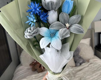 Limpador de cachimbo artesanal - Buquês de flores