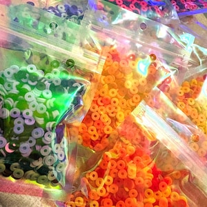 clay beads mixed