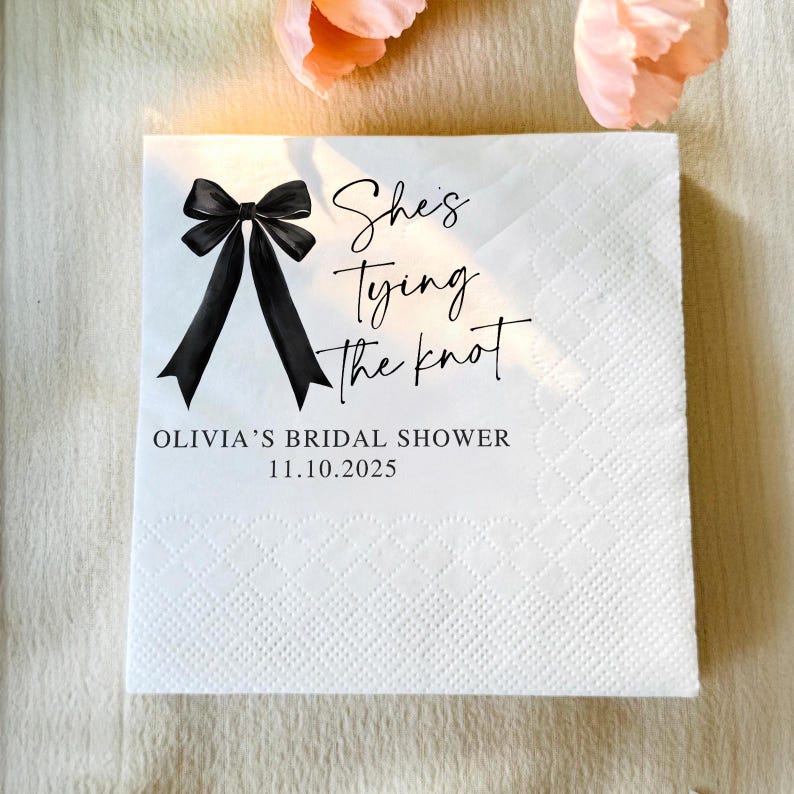 Personalized Bridal Shower Napkins