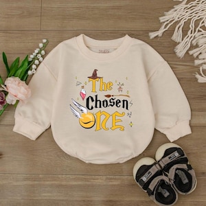 The Chosen One First Birthday Baby Romper, Chosen One 1st Birthday Bodysuit, Wizard Birthday Tee, Boy First Birthday Clothes, Baby Girl Gift