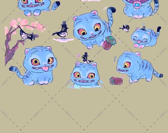 Kpop Demon Hunters Tiger Png, Derpy the Tiger And Bird Demon Hunter Tiger Png, Hunters Tiger File, Kpop Saja Boys File, Kpop Demon Hunters