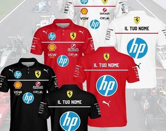 2026 Scuderia Fer*rari Racing F1 Polo Shirt All Over Prints, F1 Racing 3D Gift, Fomula 1 Racing Gift, Fer*rari Summer F1 Racing Polo Shirt