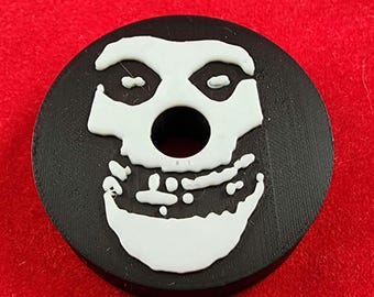 Custom Band inspired 45 RPM vinyl record adapter. Misfits