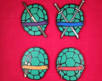 Teenage Mutant Ninja Turtle inspired shell drink coaster