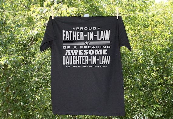 Proud Fathers Day Gifts From Daughter In Law Shirt Proud Fathers Day Gifts From Daughter In Law Shirt