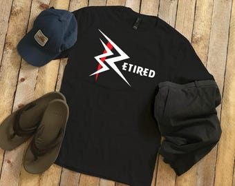 Camiseta inspirada en luchador retirado