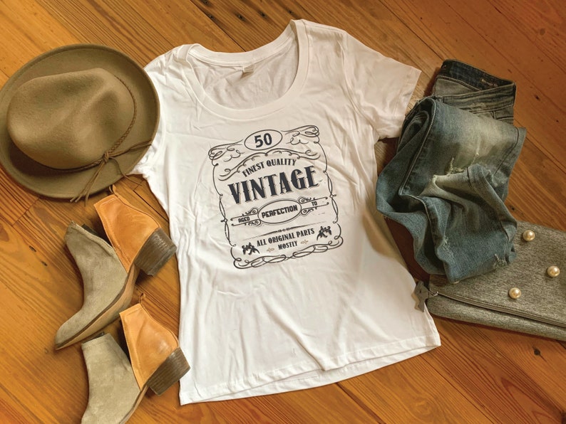 Aged to Perfection Vintage Whiskey 50th Birthday Party T-shirt image 4