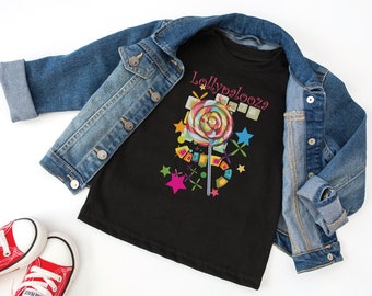Lollypalooza Kids Shirt - Lollypop toddler shirt - Candy youth t-shirt