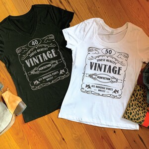 Aged to Perfection Vintage Whiskey 50th Birthday Party T-shirt image 6