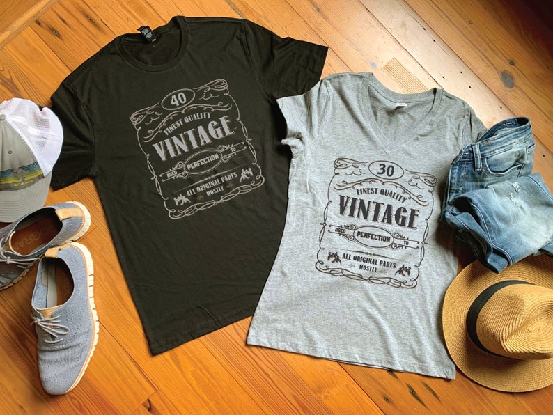 Aged to Perfection Vintage Whiskey 50th Birthday Party T-shirt image 1