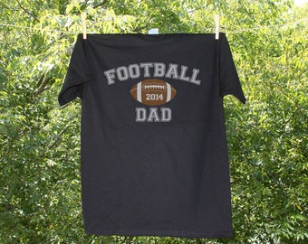 Football Dad T Shirt - Can be personalized with Name & Number on back (see pricing in variations)