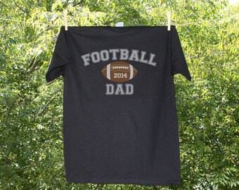 Football Dad T Shirt - Can be personalized with Name & Number on back (see pricing in variations)