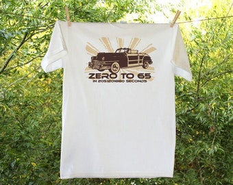 60th Birthday Shirt - 0-60 in 1893417120 second - Vintage car-themed birthday shirt - Retro automobile birthday apparel - Classic car tshirt