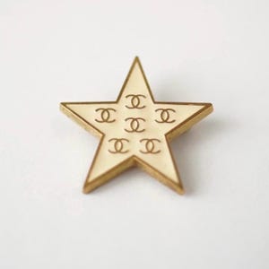 Authentische Chanel Brosche, Vintage Chanel, Chanel Gold Brosche, Vintage Chanel Brosche, authentisches Chanel, Vintage Brosche