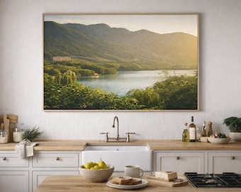 Georgia Lake Landscape Wall Art Print  Fine Art Nature Photography Poster Mountain Lake Scenery Living Room Wall Decor Travel Photography