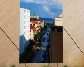 Between Shadow and the Black Sea Fine Art Photography Print Original Georgia Wall Art Large Coastal City Poster