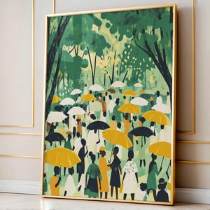 Vintage Black Art Oil Painting: African American Art Print (Digital Download