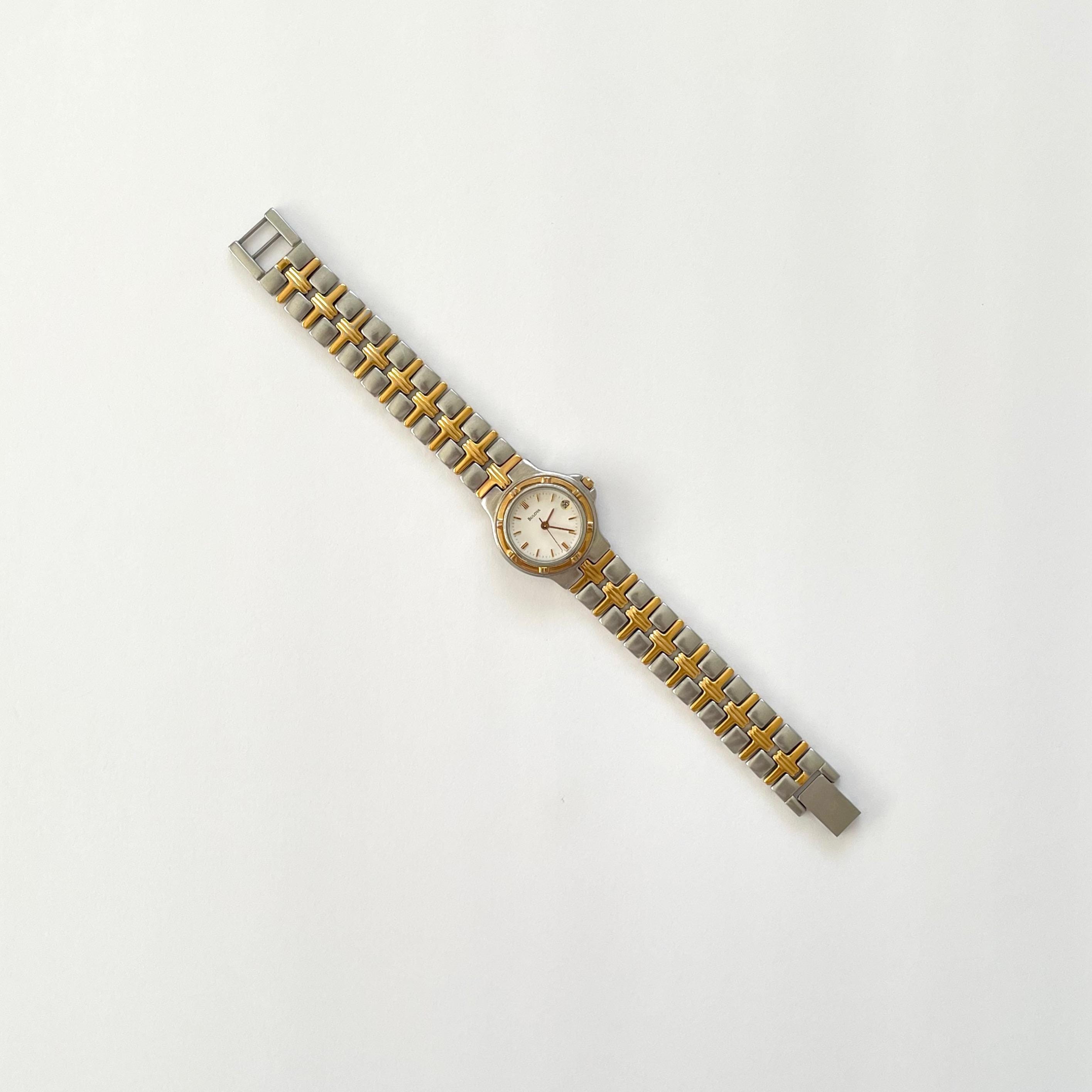 Vintage BULOVA Women\'s Watch 98P00 Two‎ Tone s-l1200.jpg main image 4