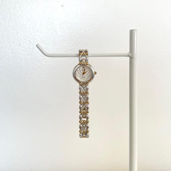 Vintage Two-Tone Round Face Armitron Diamond Women's Watch | Vintage Watch | Armitron Watch | Two Tone Watch | Stylish Watch | Working Watch