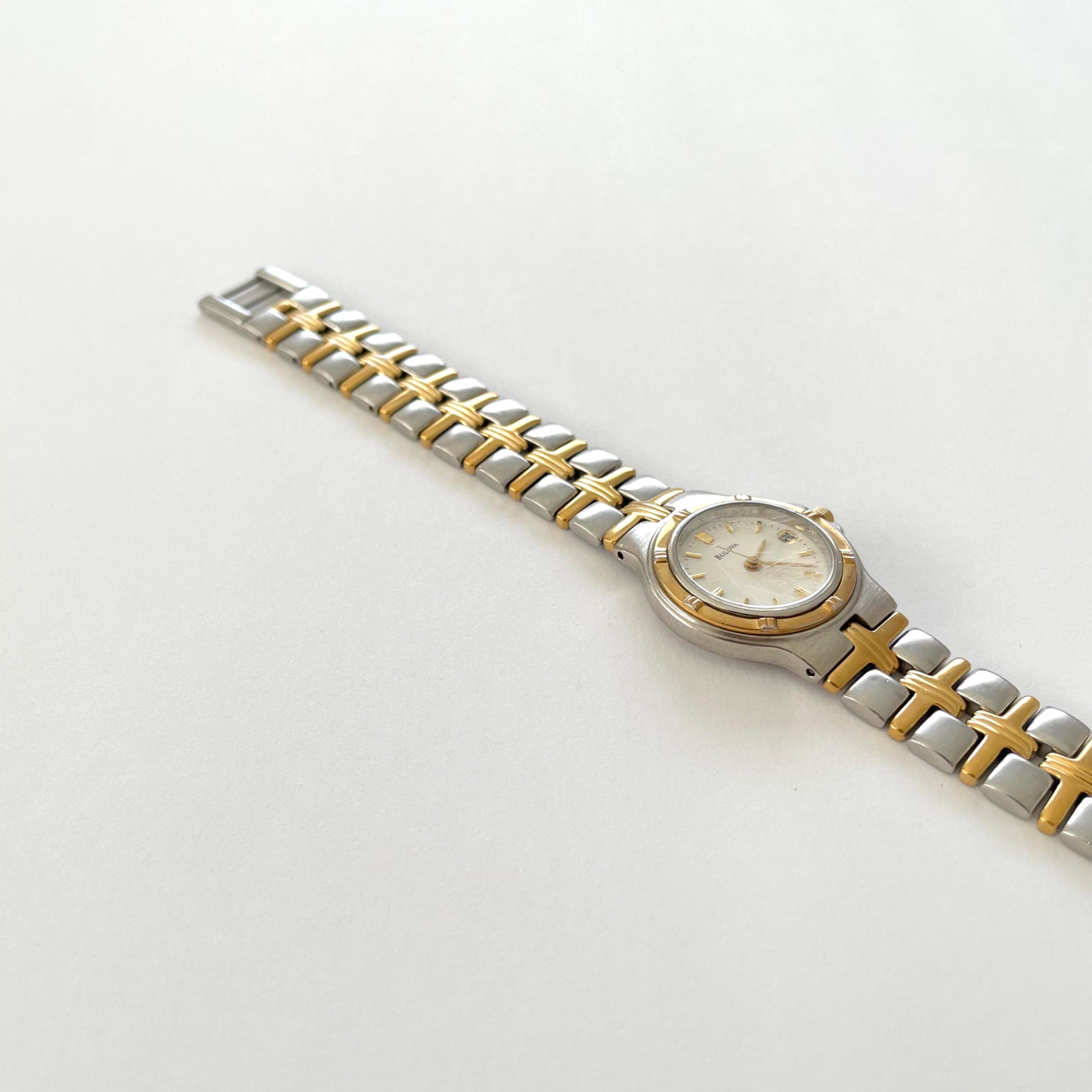 Vintage BULOVA Women\'s Watch 98P00 Two‎ Tone s-l1200.jpg main image 3