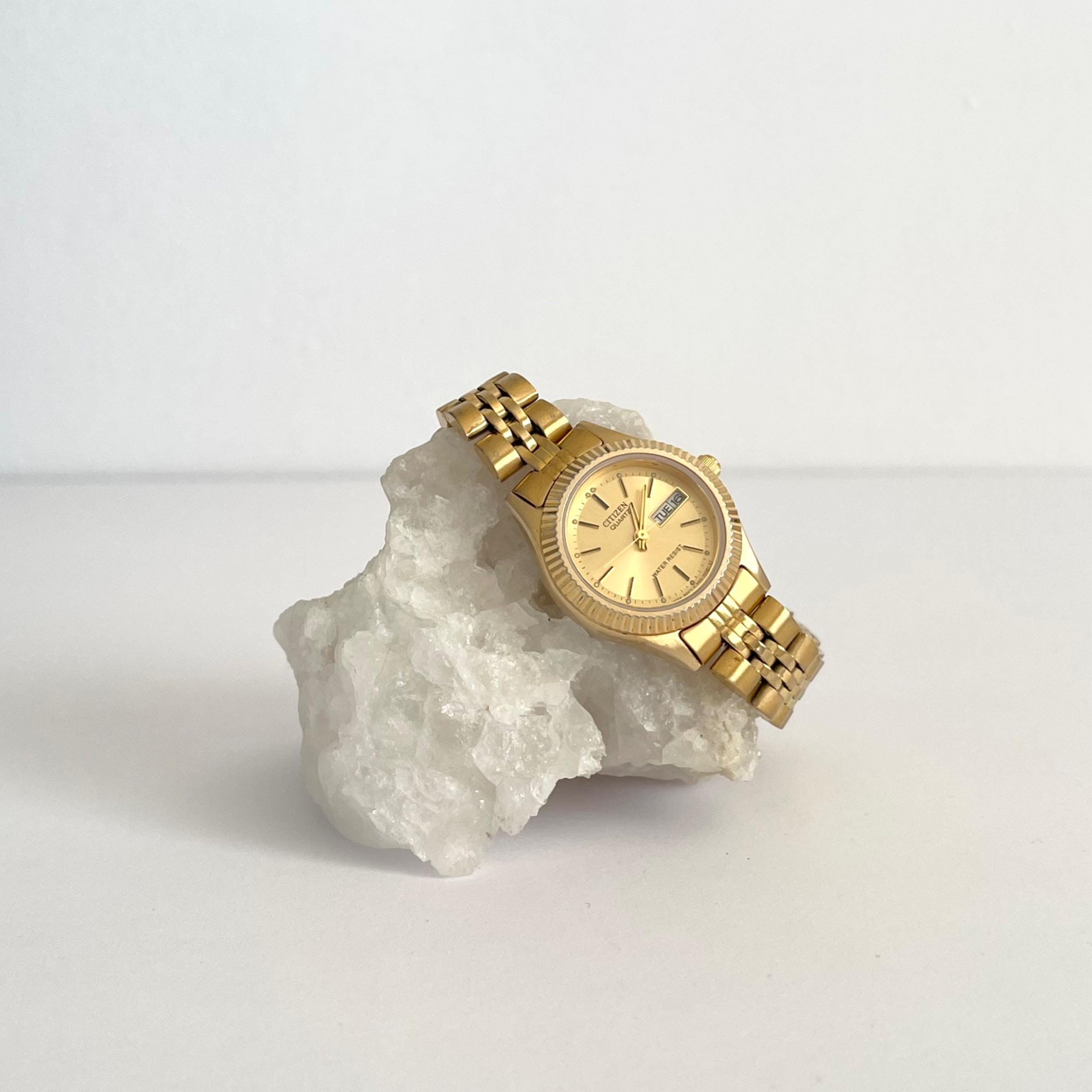 Citizen Ladies Gold Watch - Etsy