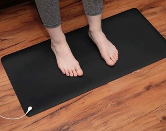 Tapete de conexión a tierra. Úsalo para terapia, como alfombrilla para ratón, para dormir, yoga, meditación, relajación, inflamación, mascotas y pies.