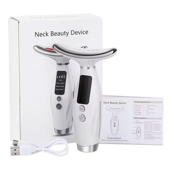 Neck Face Beauty Device. Vibration Massage for Face and Neck Personal Skin  Care. Home Use Beauty Device Face Lifting Machine