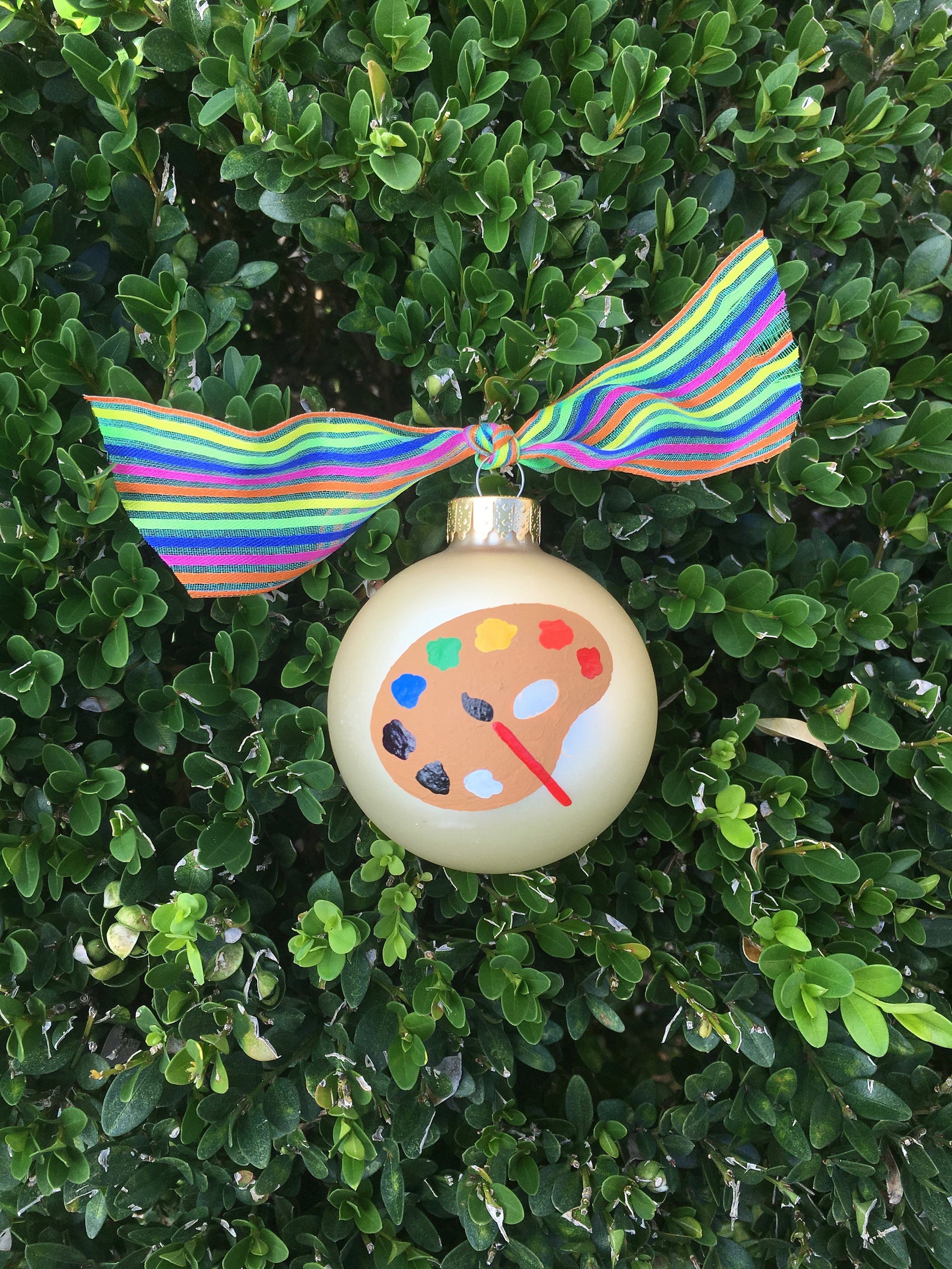 Artist Paint Palette Ornament Hand Painted Personalized Etsy