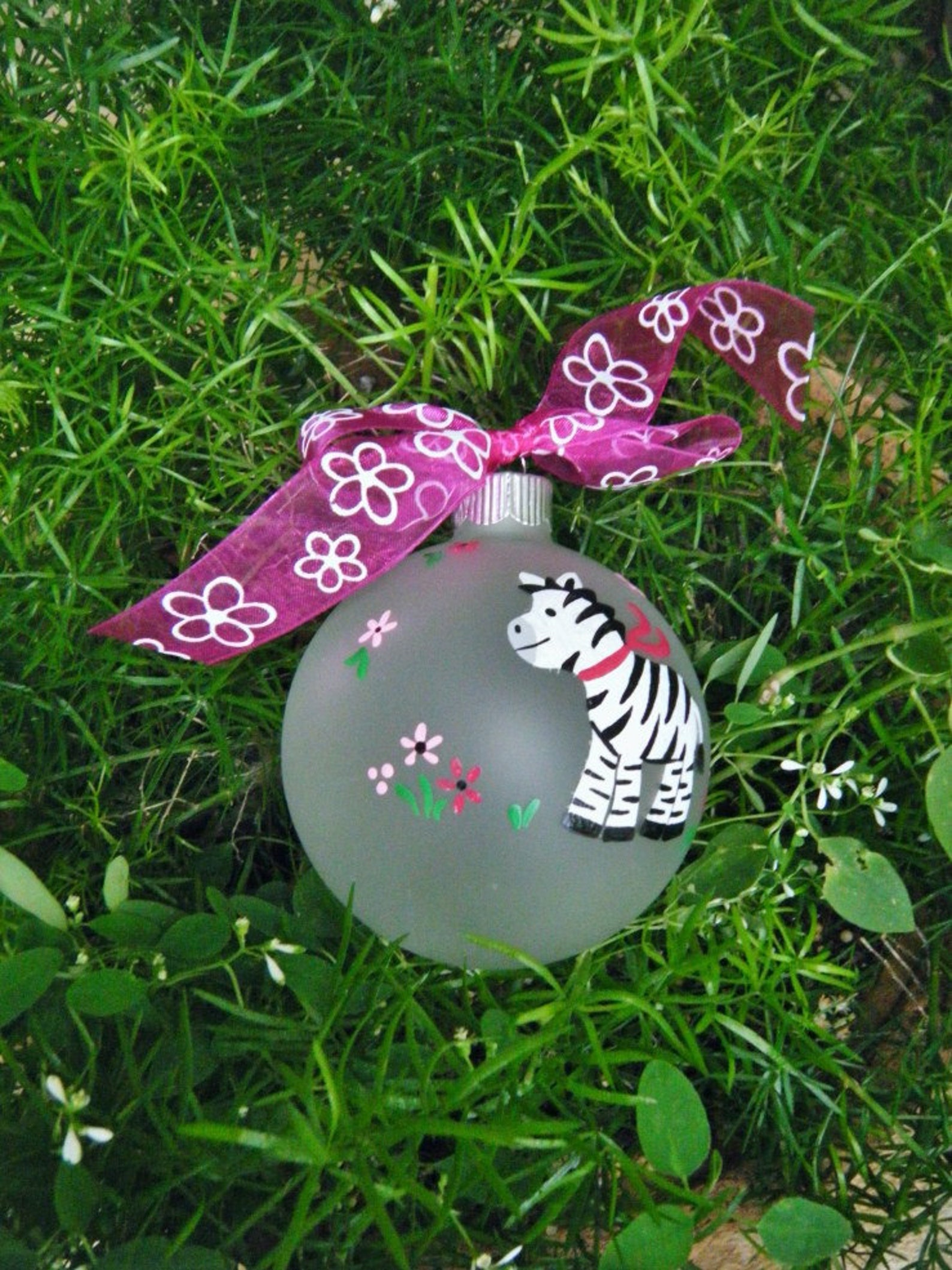 Zebra Ornament Personalized for Birthday or Christmas Hand Etsy