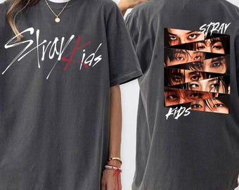 Two-Sides Kpop Stray Kids Logo Shirt, Stray Kids Member Merch Sweatshirt Hoodie, Stray Kids Concert World Tour Shirt, Kpop Gift for Stay