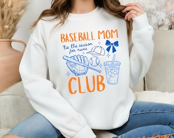 Jolie chemise de club de maman de baseball, tenues pour le jour du match, t-shirt sport pour maman, t-shirt tendance homerun entraînement au blanchissant, cadeau drôle de fête des mères pour elle
