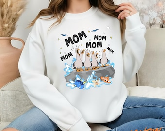 Chemise drôle de maman de mouettes de Disney, chemise de mine de mouettes du monde de Disney, sweat-shirt de maman de Disney, cadeau de fête des mères, fête de famille de Disneyland