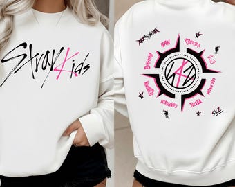 Two-Sides Kpop Stray Kids Logo Shirt, Stray Kids Member Merch Shirt, Stray Kids Concert Dominate World Tour 2025 Shirt, Kpop Gift for Stay
