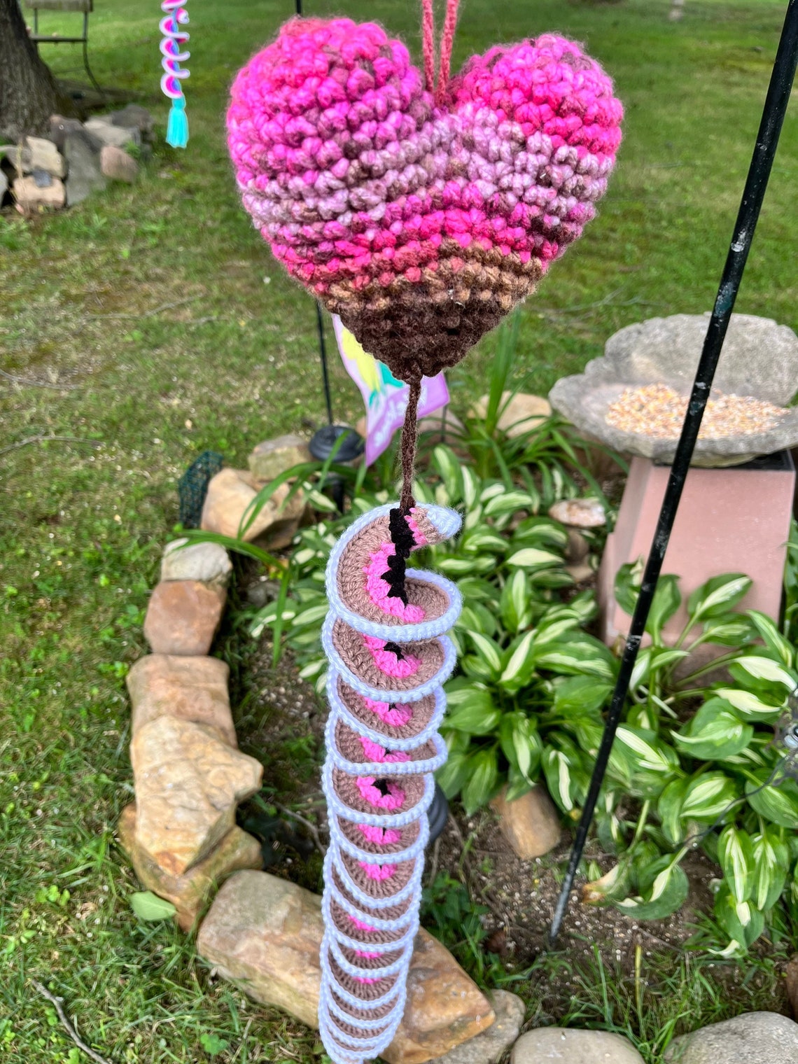 Wind Spinner Crochet Wind Spinner for the Garden Wind - Etsy Canada