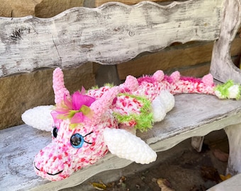 Dragon, Fairy crochet dragon, Baby Dragon, Crochet plush dragon, Confetti dragon, Whimsical dragon plushie
