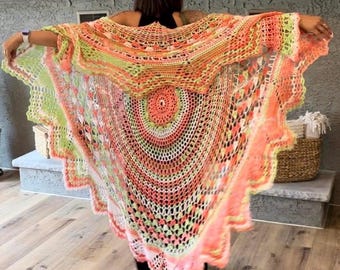 Crochet Hippie Sweater, 70's Hippie Sweater, Bohemian Hippie sweater, Hippie Vest, Stevie Nicks inspired style