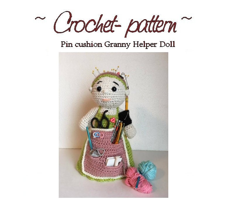 Crochet Pin Cushion Doll Granny Craft Helper Amigurumi Doll Etsy UK